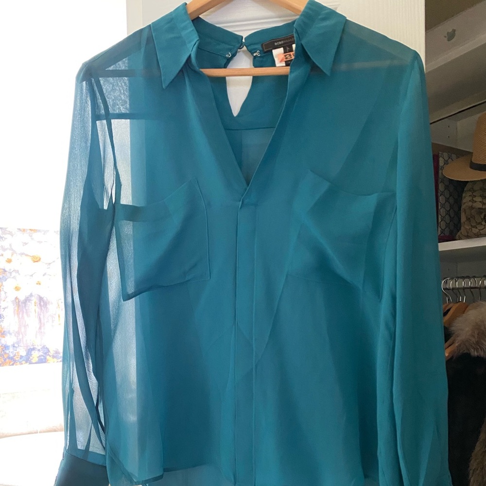 BCBG Sheer Blouse